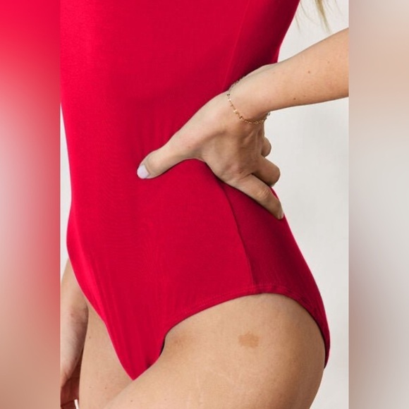 Fierce Passion Short Sleeve Red Bodysuit - Picture 9 of 10